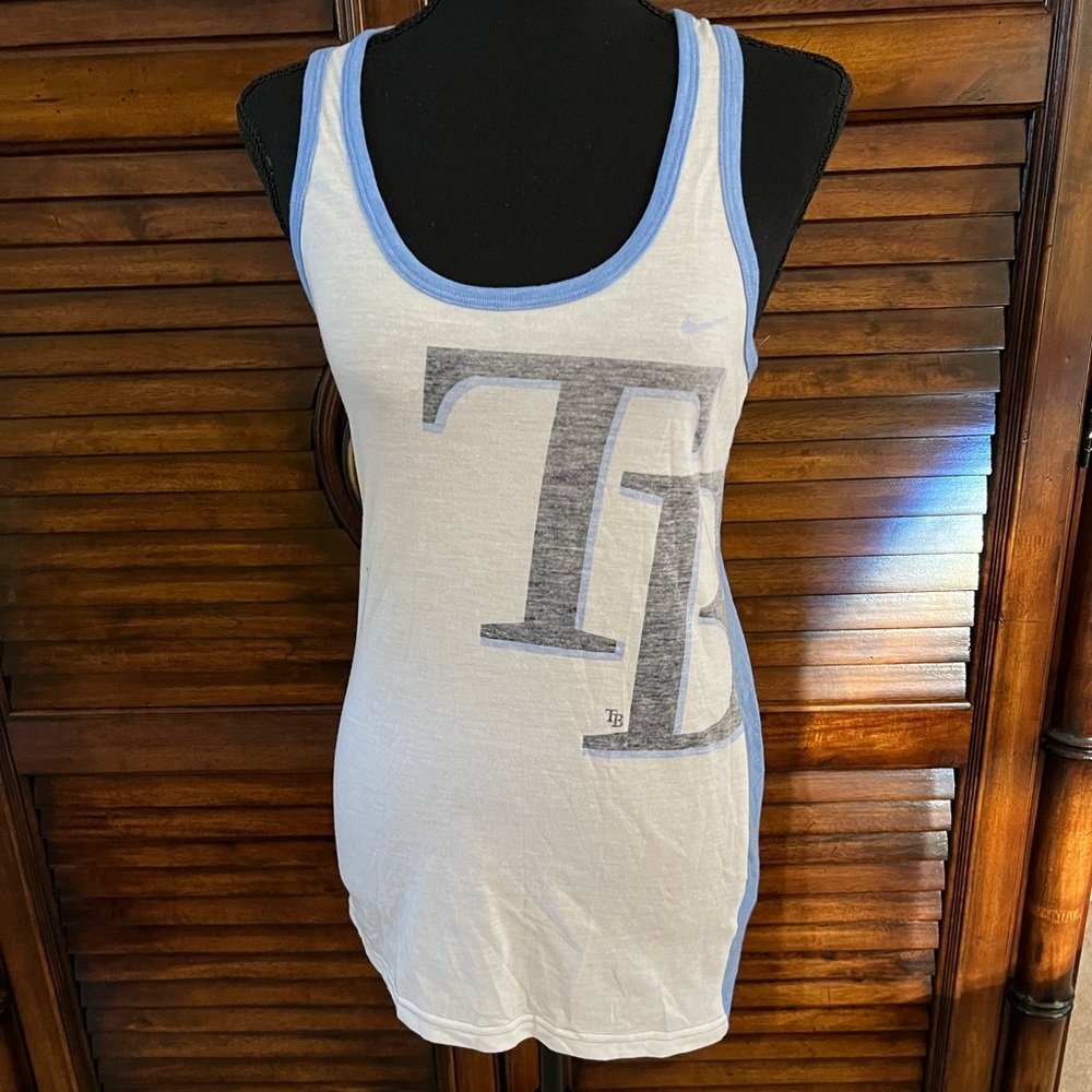 ⚾️Nike MLB Women’s Dri-Fit Racer Back Blue White Tank Top Size Small⚾️
